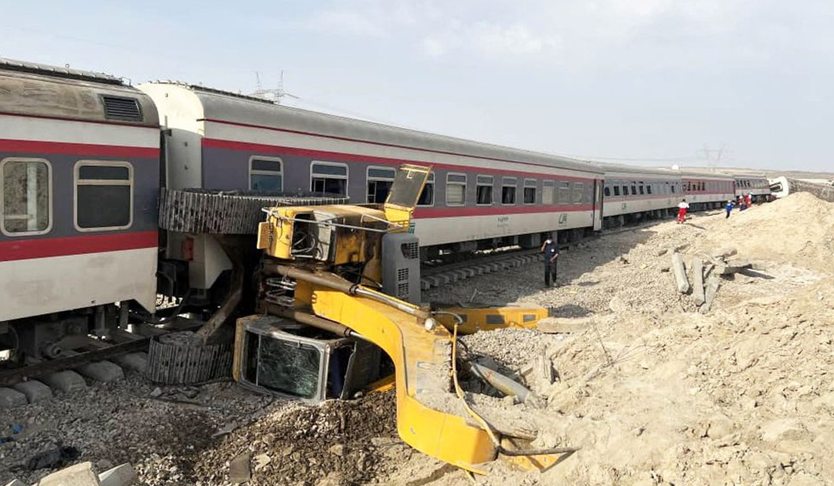 Iran train derails after excavator collision, kills 13